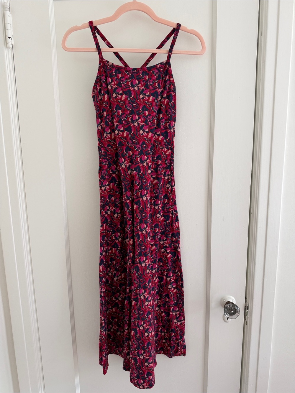 Pact Organic Cotton Cross-Back Midi Dress